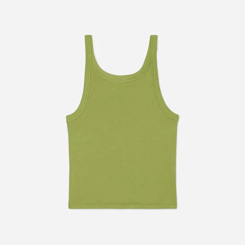 The Pima Micro-Rib Short Tank | Pepper