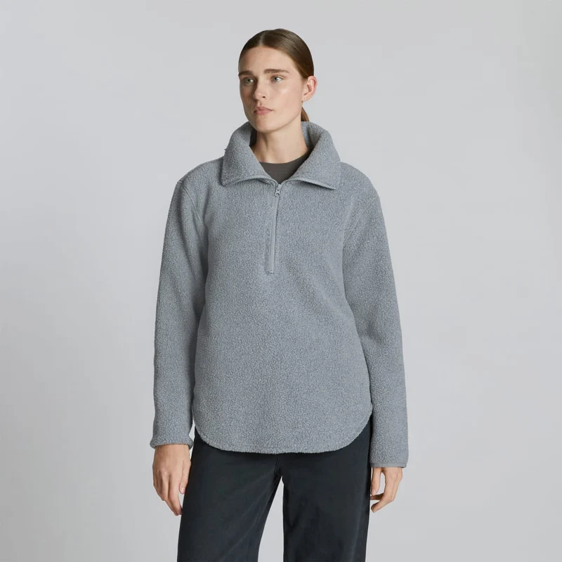 The ReNew Fleece Half-Zip | Heathered Coal