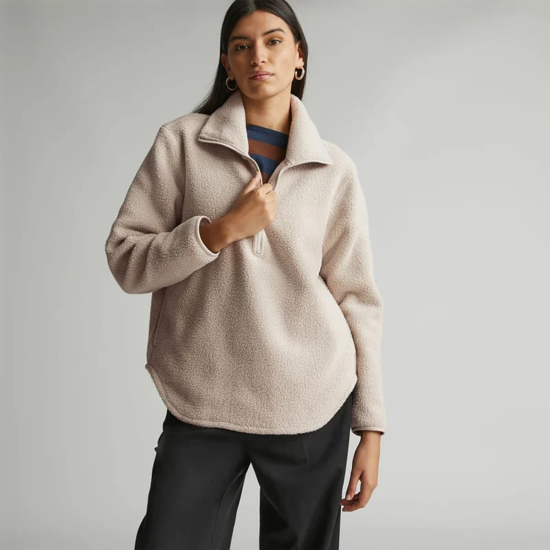 The ReNew Fleece Half-Zip | Oat
