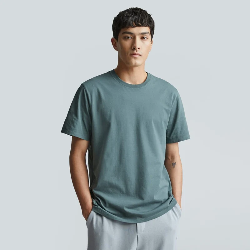 The Organic Cotton Crew | Green Balsam