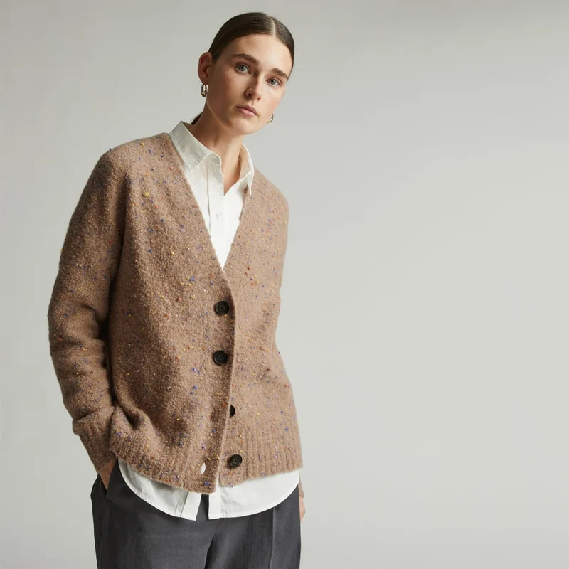 The Confetti Cardigan | Taupe Multi