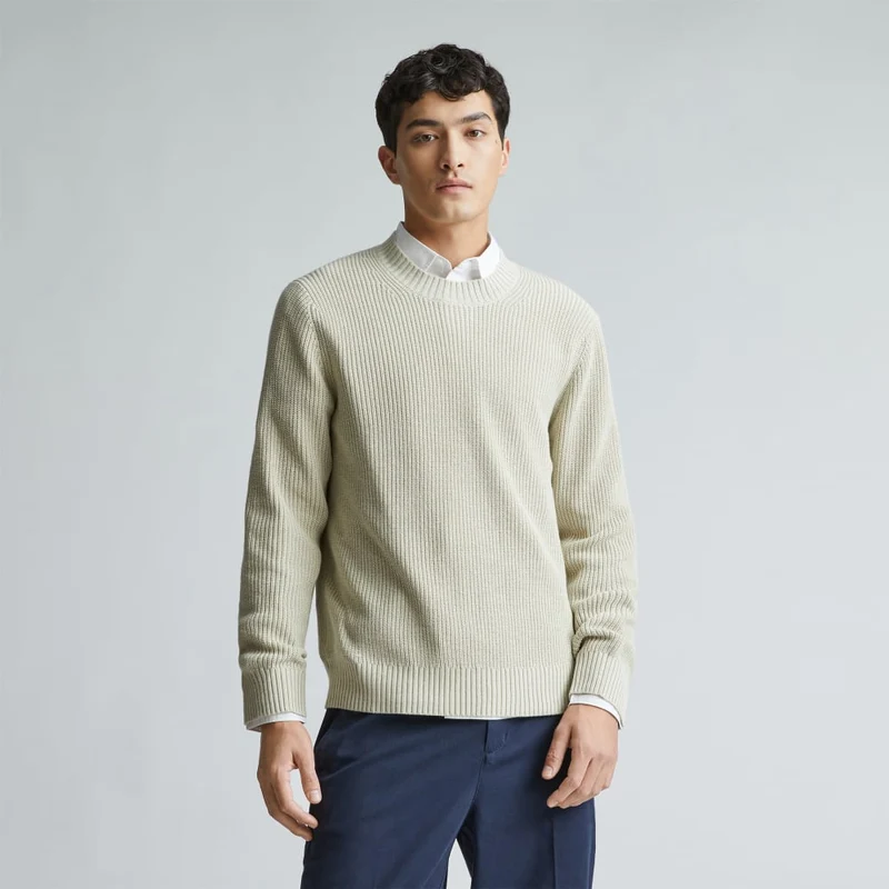 The No-Sweat Ribbed Crew | Pelican