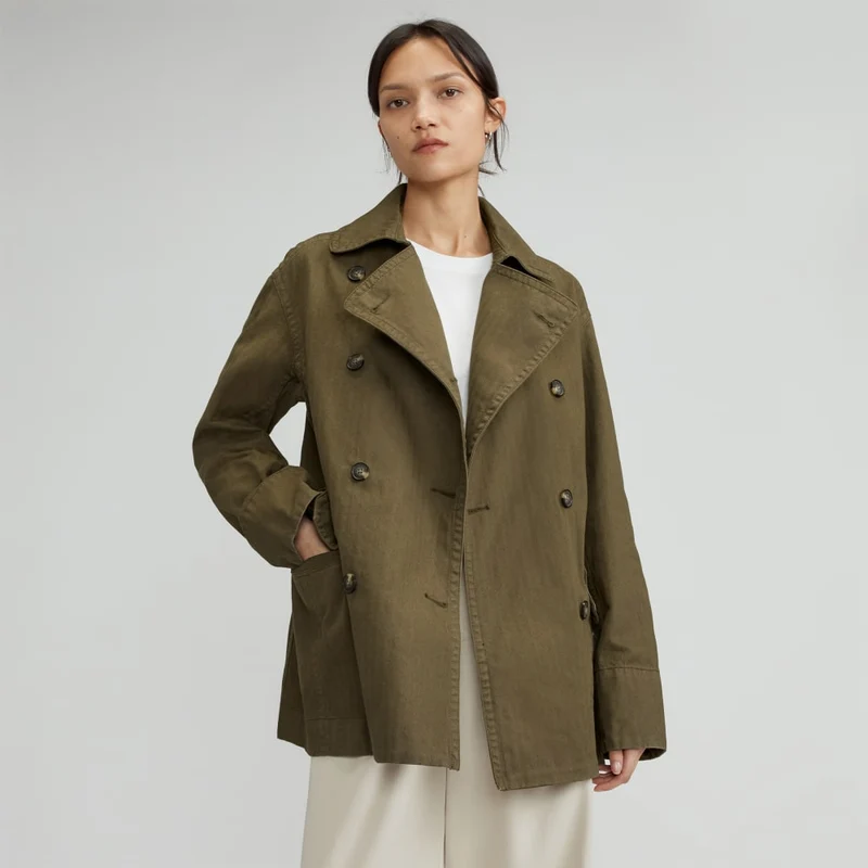 The Organic Cotton Herringbone Jacket | Beech