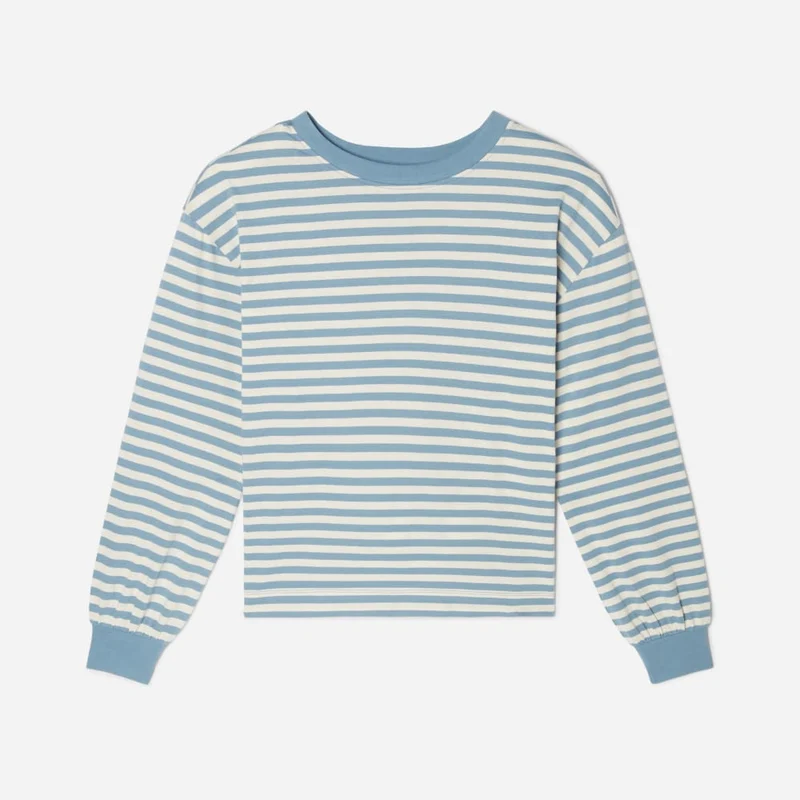 The Organic Cotton Long-Sleeve Tee | Spring Lake / Canvas