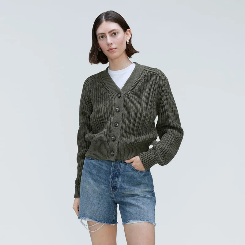 The Texture Cotton Cardigan | Kambaba