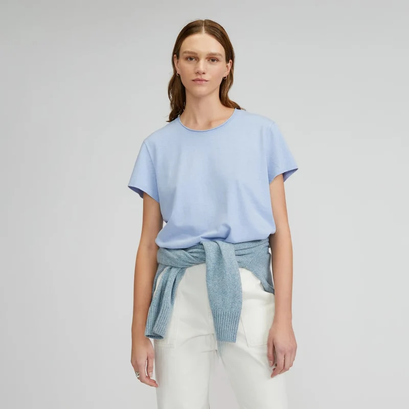 The Relaxed Hemp Tee | Periwinkle