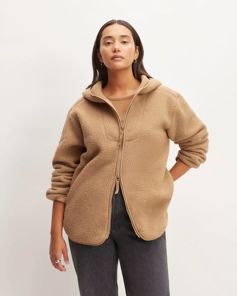 The ReNew Fleece Full-Zip Hoodie | Tiger's Eye