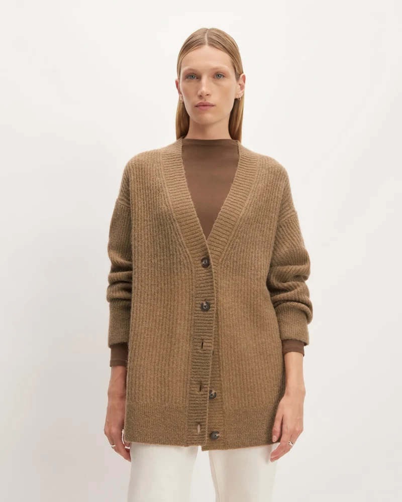The Alpaca Oversized Cardigan | Tiger's Eye