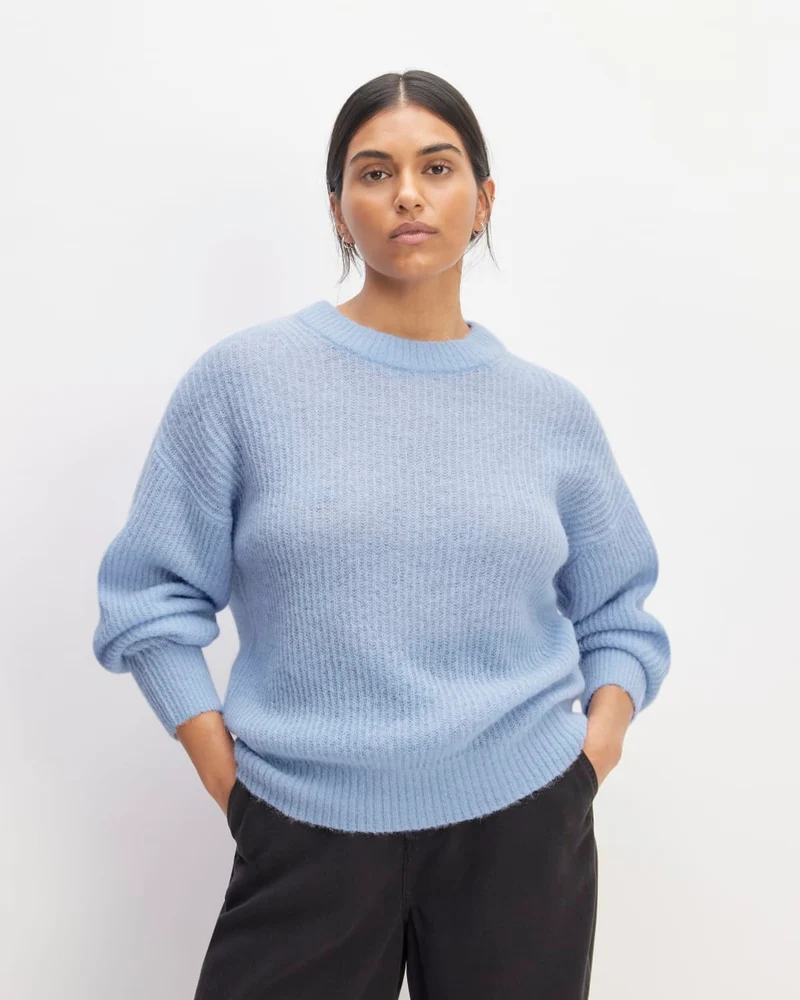 The Cocoon Crew in Alpaca | Chambray Blue