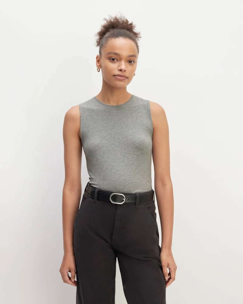 The Supima® Form Tank | Mid Heather Grey
