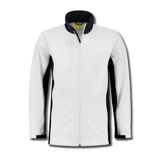 Softshell jack 'WorkWear' (wit-navy)