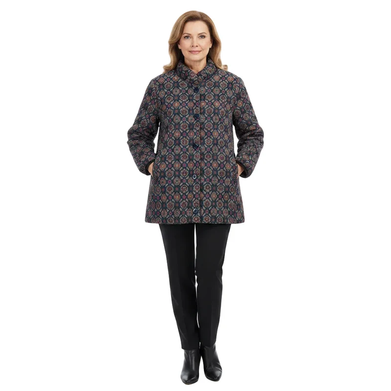Verdikte katoenen jas voor senioren: comfortabele elegantie voor dagelijks gebruik.