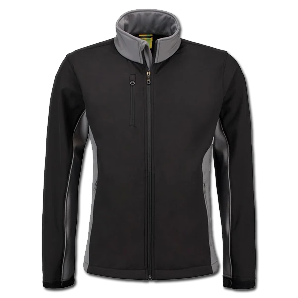 Softshell jack 'WorkWear' (zwart-grijs)