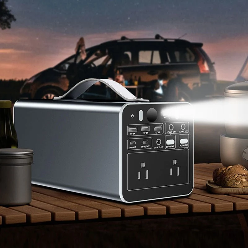 Draagbare zonne-energiecentrale 300W 320A-PD - voor gebruik buitenshuis, op de camping en thuis