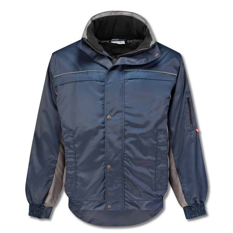 Pilotjack 'PU-Liner' (navy-grijs)