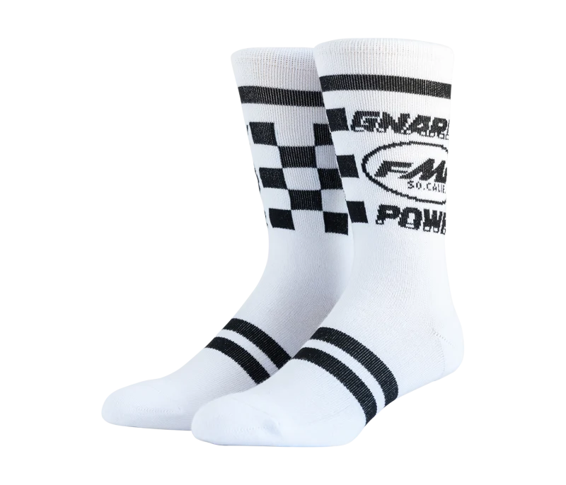 FMF Racing Gnarly Power Sock White One Size
