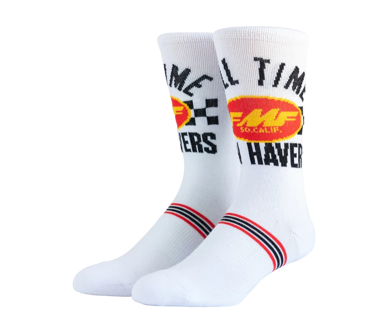 FMF Racing Full Time Sock White One Size