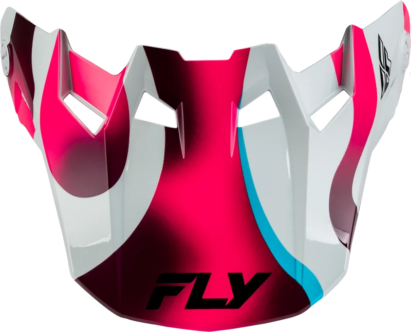 Fly Racing Formula Cc Vibe Visor White/Pink/Blue Xl/2x 73-4366VX