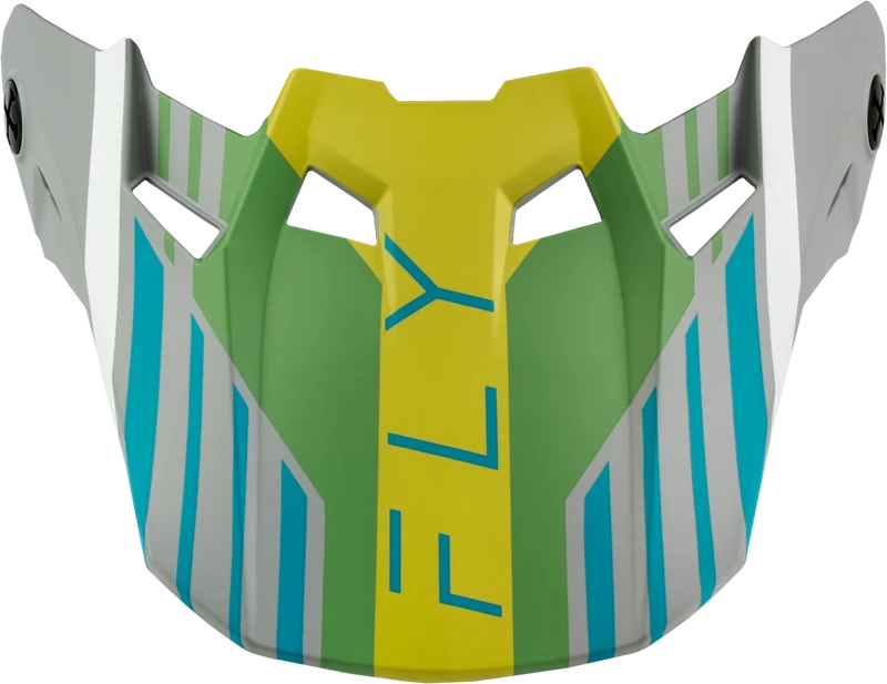 Fly Racing Formula Cc Strike Visor Matte Grey/Green/Teal Xl/2x 73-4365VX