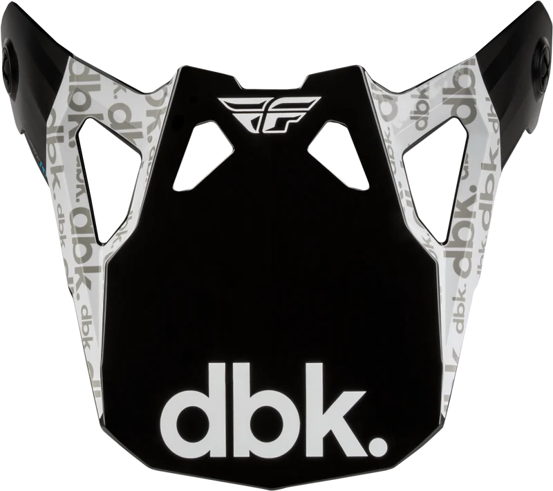 Fly Racing Formula Cp Dbk Visor Black/White/Grey Xl-2x 73-0064VX