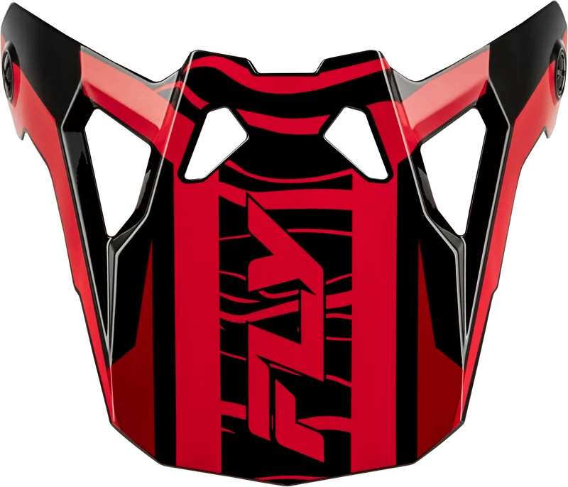 Fly Racing Formula Cp Charge Visor Black/Red Xl-2x 73-0061VX