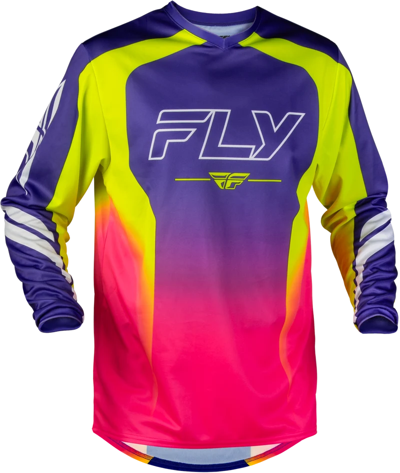 Fly Racing F-16 Raze Jersey Purple/Pink/Yellow Sm 380-924S