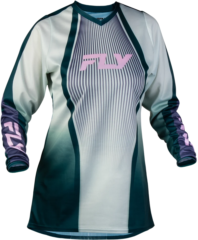 Fly Racing Women'S F-16 Lift Jersey Green/Purple/Pink Sm 380-822S