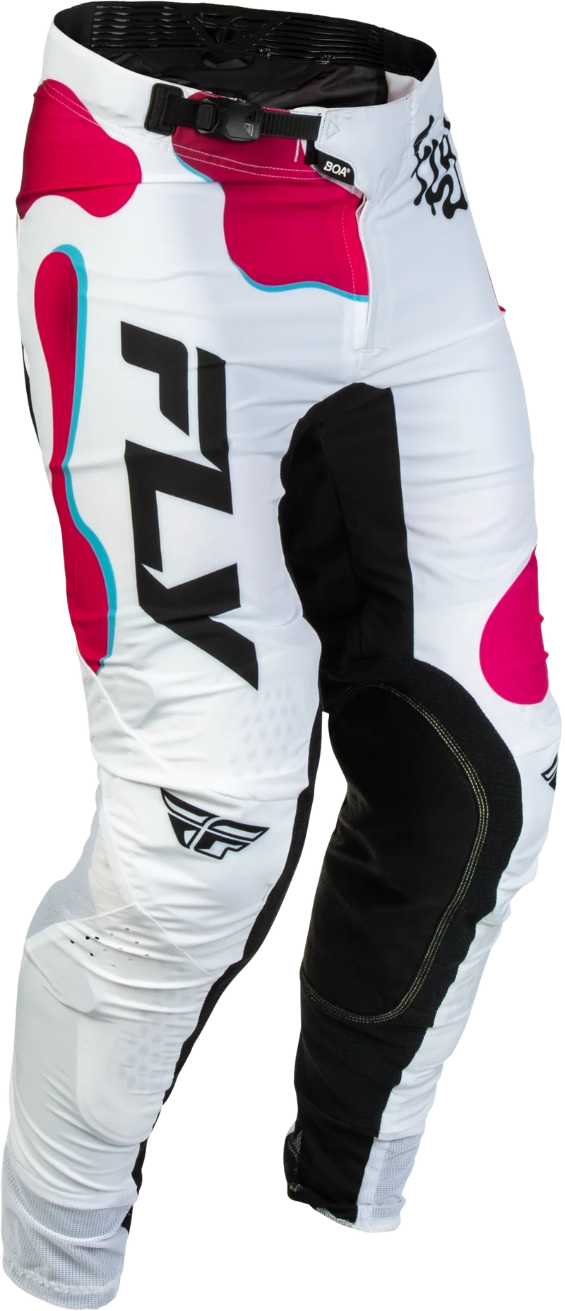 Fly Racing Lite Vibe Pants White/Pink/Blue Sz 30 380-73430