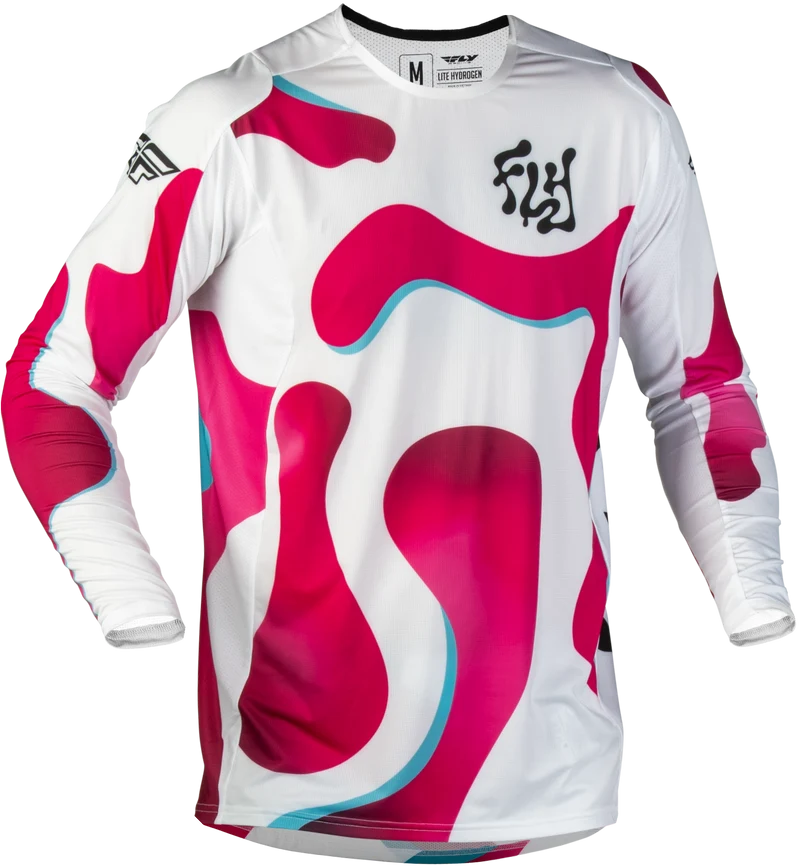 Fly Racing Lite Vibe Jersey White/Pink/Blue Xl 380-724X