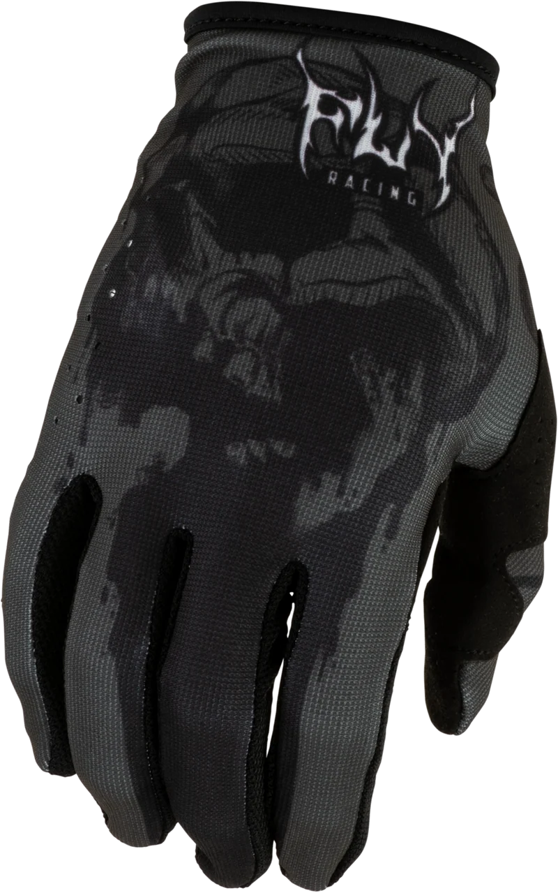 Fly Racing Lite Dark Series Gloves Grey/Black Xs 380-715XS
