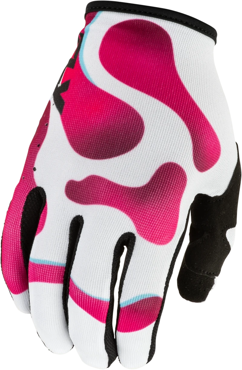 Fly Racing Lite Vibe Gloves White/Pink/Blue 2x 380-7142X