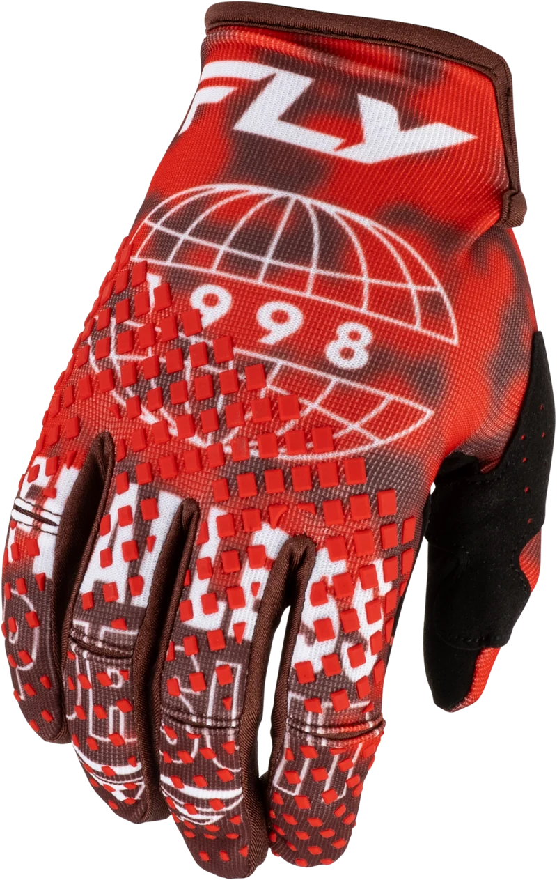 Fly Racing Kinetic Blur Gloves Red/Maroon 3x 380-4123X