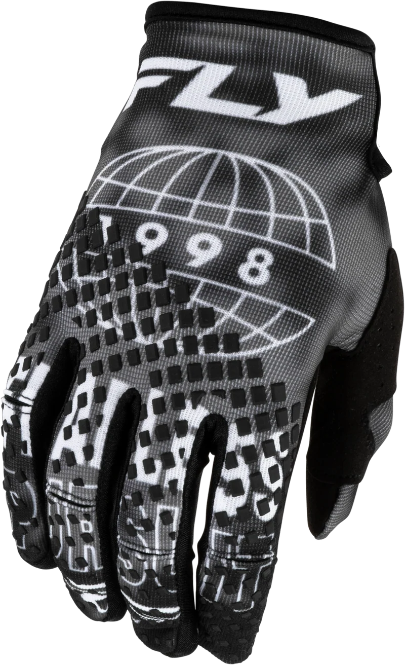 Fly Racing Kinetic Blur Gloves Black/Grey 2x 380-4102X