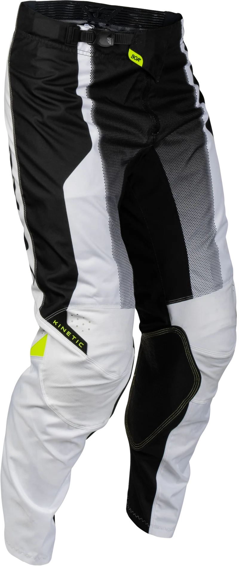 Fly Racing Kinetic Fade Pants White/Black/Hi-Vis Sz 40 380-53040