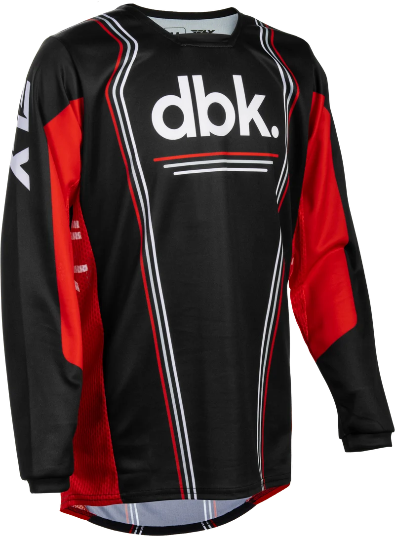 Fly Racing Youth Kinetic Dbk Jersey Black/Red/White Ym 380-524YM