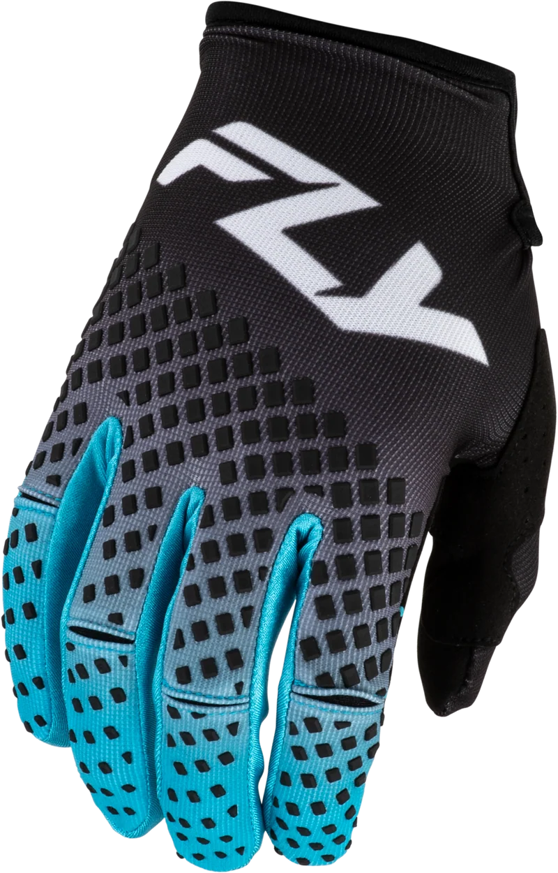 Fly Racing Youth Kinetic Fade Gloves Black/Blue/White Yl 380-512YL