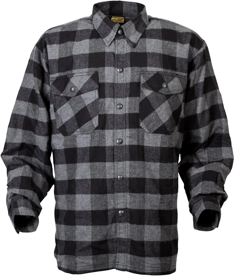 Covert Moto Flannel Black/Grey 2x