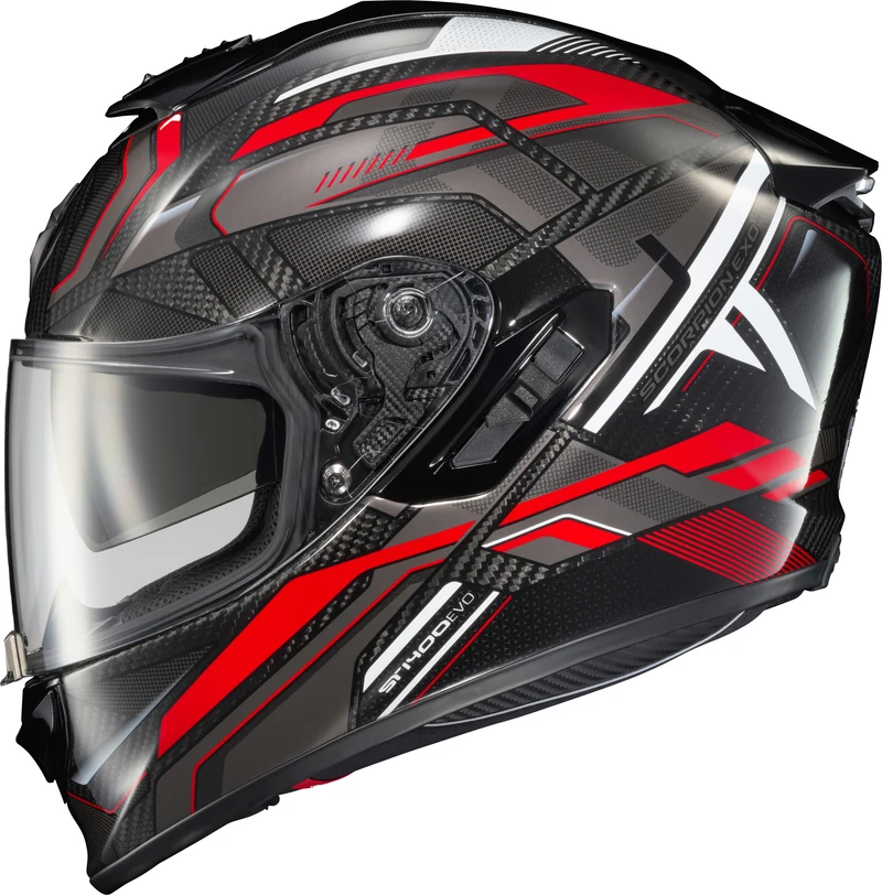 Exo-St1400 Evo Carbon Helmet Hex Gloss Red 2x