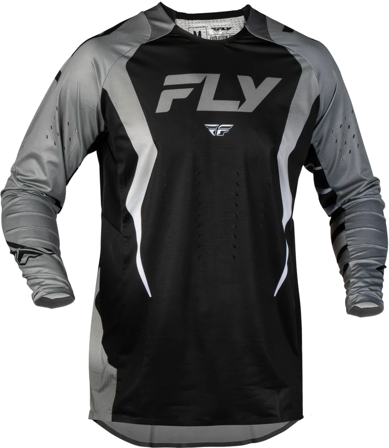 Fly Racing Evolution Dst Bolt Jersey Black/Grey Md 380-120M