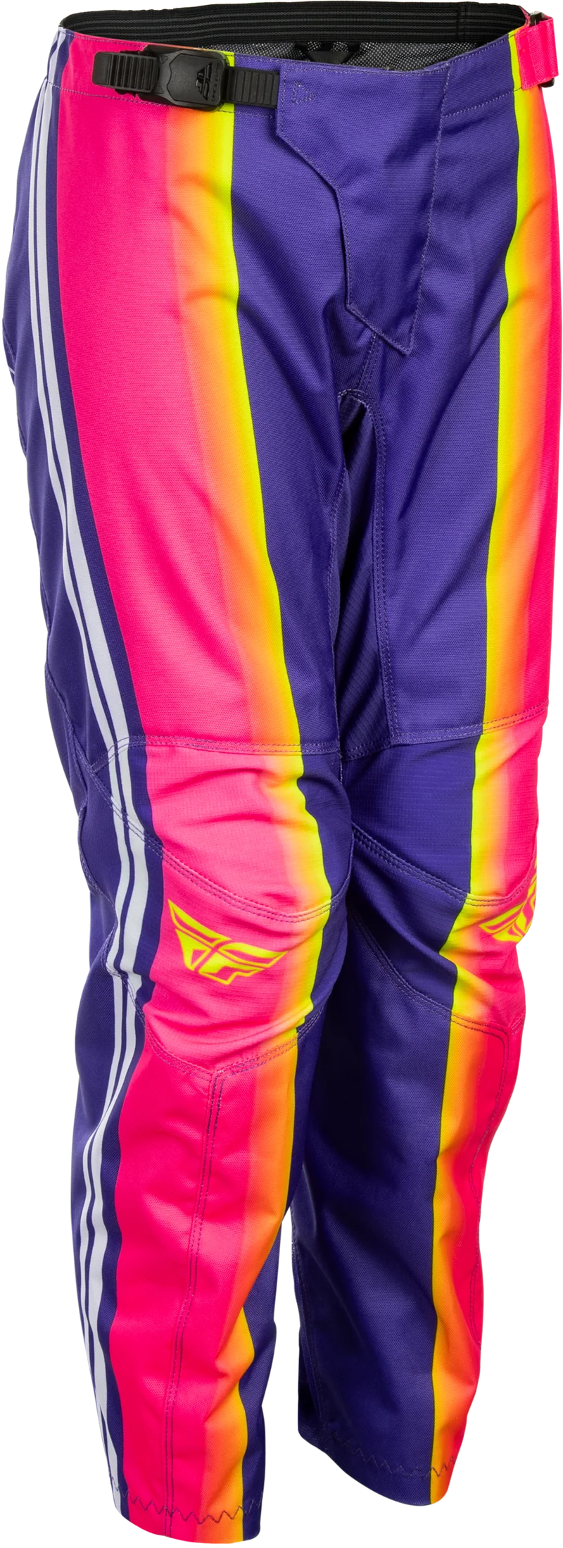 Fly Racing Youth F-16 Raze Pants Purple/Pink/Yellow Sz 24 380-23424