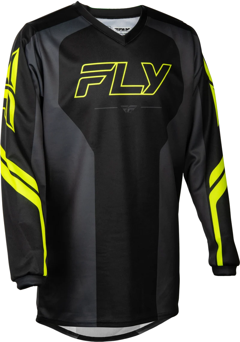Fly Racing Youth F-16 Raze Jersey Black/Grey Ys 380-220YS