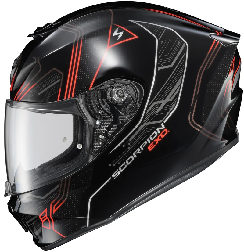 Exo-R330 Full-Face Helmet Bendr Red Lg