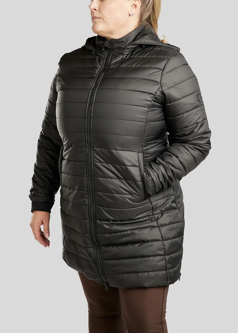 CURVE MoKate Long Quilted Jacket - Black