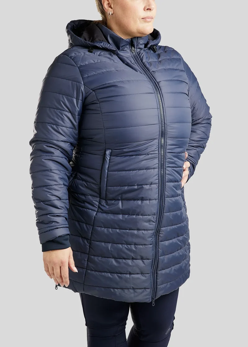 CURVE MoKate Long Quilted Jacket - Navy