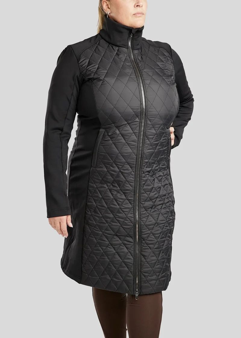 CURVE MoQuinn Quilted Hybrid Long Jacket - Black