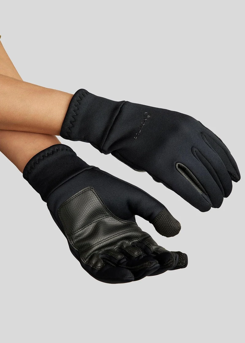 Softshell Brushed Gloves w. Digital Touch - Black