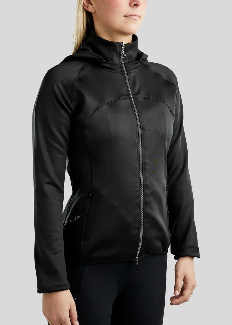 MoBlair Softshell Jacket with Gun Metal Crystals - Black