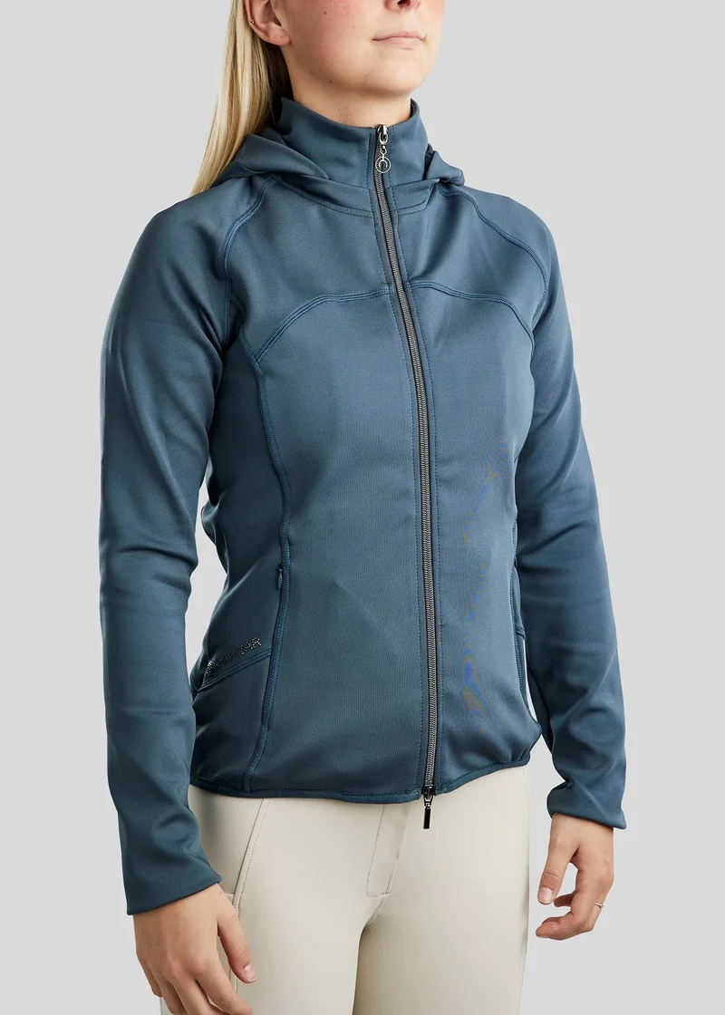 MoBlair Softshell Jacket with Gun Metal Crystals - Dark Slate