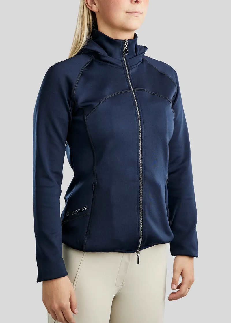 MoBlair Softshell Jacket with Gun Metal Crystals - Navy