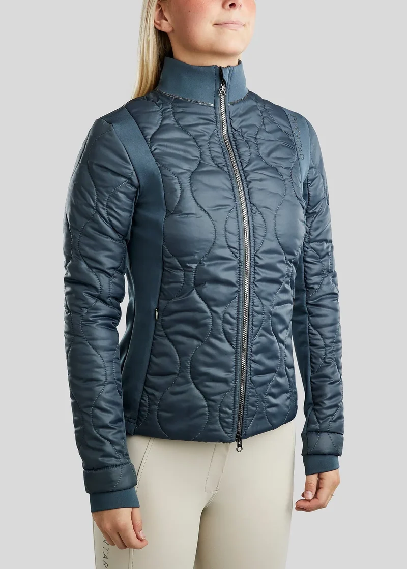 MoMary Jacket with Gun Metal Crystals - Dark Slate